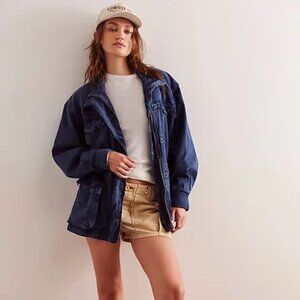 NWT Free People  we the free arya utility jacket - navy